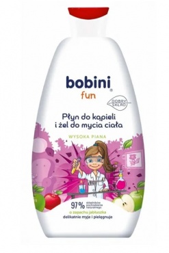 Zdjęcie 1 BOBINI FUN Płyn do kąpieli dla dzieci 500ml Jabłuszko