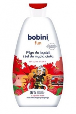 Zdjęcie 1 BOBINI FUN Płyn do kąpieli dla dzieci 500ml Malina