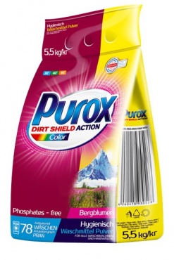 Zdjęcie 1 PUROX Proszek do prania 5,5kg/78 prań Kolor