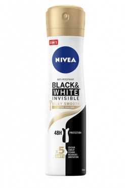 Zdjęcie 1 NIVEA Dezodorant DAMSKI Spray 150ml Invisible Black & White Silky Smooth