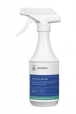 Zdjęcie 1 MEDICLEAN 250 Glue Anty Klej Preparat do usuwania śladów po naklejkach 500ml Spray/12/