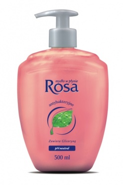 Zdjęcie 1 ROSA Mydło w płynie 500ml dozownik Antybakteryjne Różowe Magnolia /18/