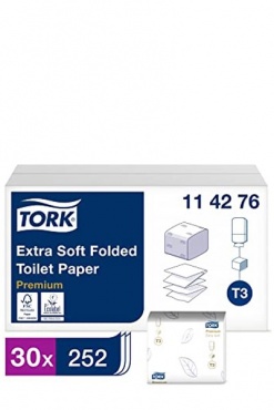 Zdjęcie 1 TORK Papier toaletowy PREMIUM T3 (30x252 listki) /114276/