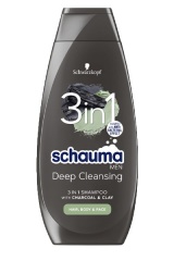 SCHAUMA szampon 400ml MĘSKI Charcoal