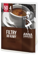 Anna Zaradna Filtry do kawy nr4 50szt  /28/