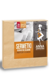 Anna Zaradna SERWETKI Składane 33x33 20szt  ŁOSO...