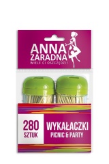Anna Zaradna Piknik Wykałaczki w pojemniku 2x140szt....