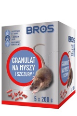 BROS Granulat na Myszy i Szczury 1KG (5 saszetek...