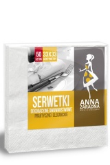 Anna Zaradna SERWETKI Dwuwarstwowe Składane 33x33...